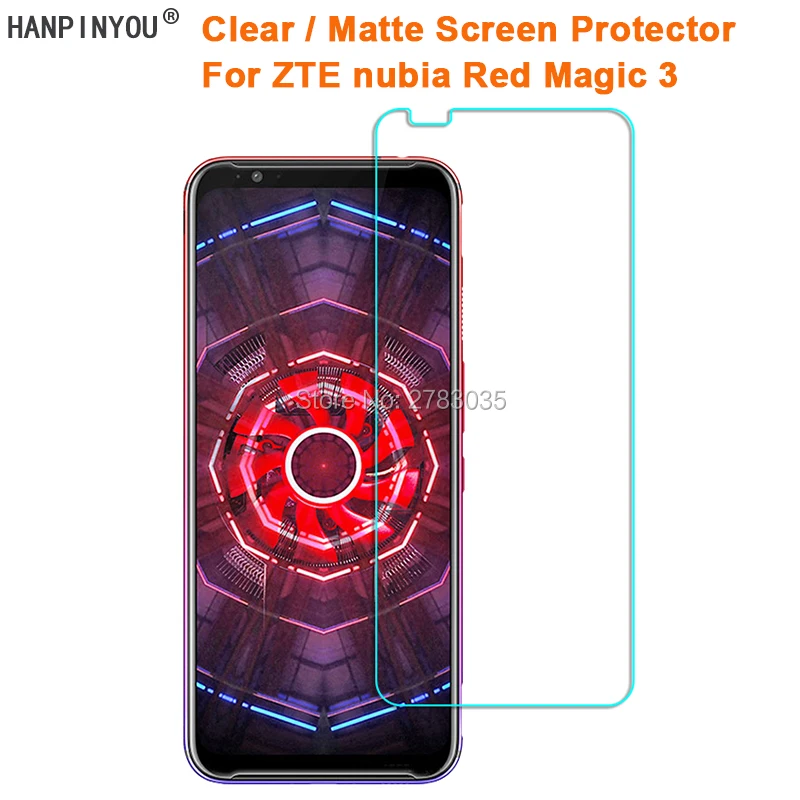 

For ZTE nubia Red Magic 3 6.65" Clear Glossy /Anti-Glare Matte Screen Protector Protective Film Guard (Not Tempered Glass)
