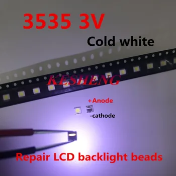 

FOR WOOREE UNI LED backlight LCD TV bead 3 V 1 W 3535 LED SMD Lamp bead 3535 cold white WM35E1F-YR07-eB/300PCS