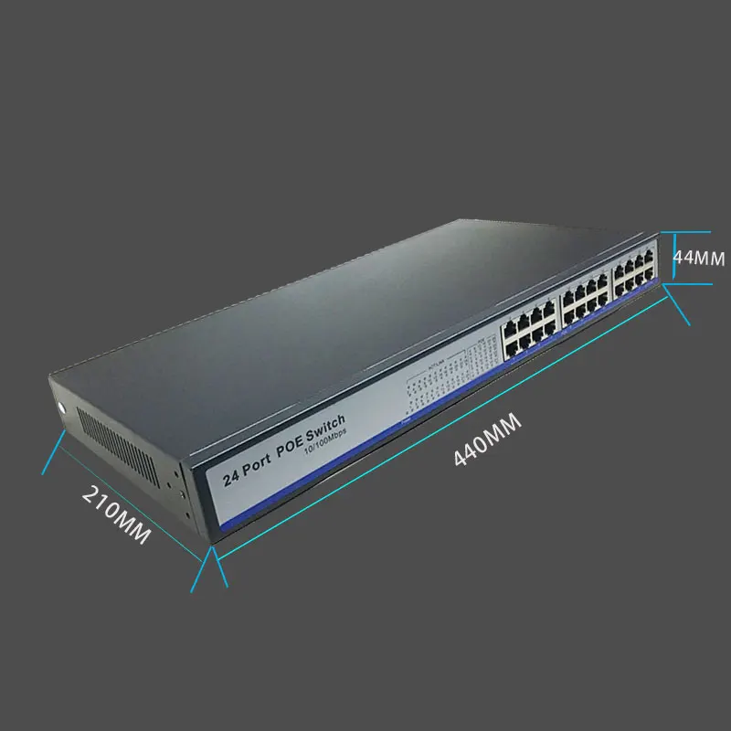 В общей сложности Мощность 250 w IEEE802.3af 24 портовый коммутатор с портами poe власть