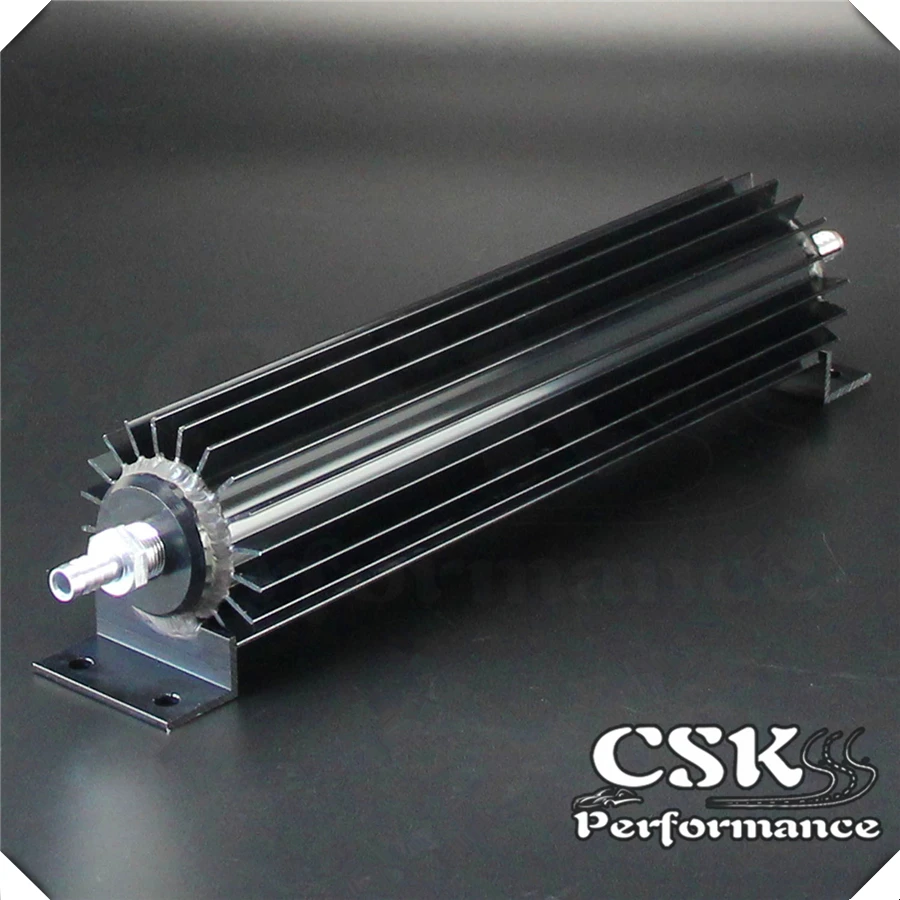 12" Single Pass Aluminum Finned Transmission Oil Cooler Universal Fit