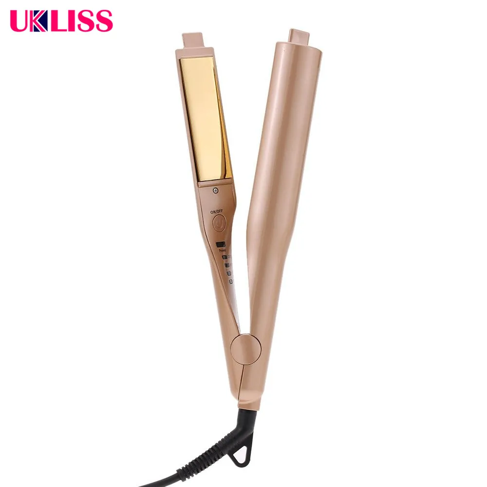 UKLISS Professional 2 in 1 Twist Hair Curling & Straightening Iron Hair