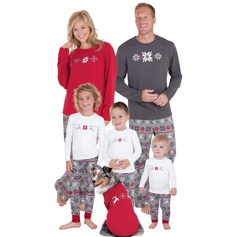 

Hot Christmas pjs family matching family pajamas set pyjamas new year xmas clothes sleepwear mother daughter father son pajamas
