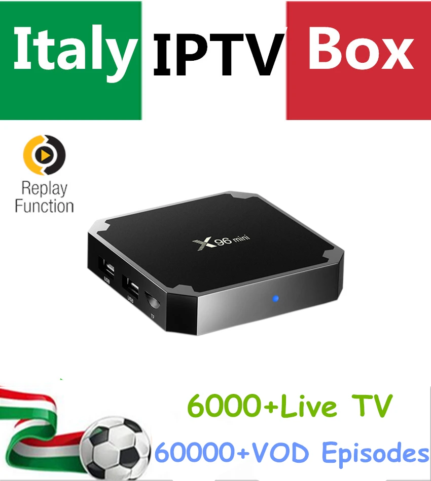 Италия IP tv Box IPTV Box на базе Андроид X96 MINI 4K UHD+ Albania Германия французский Турция Великобритания платите ТВ Hotclub взрослый канал Smart tv Box