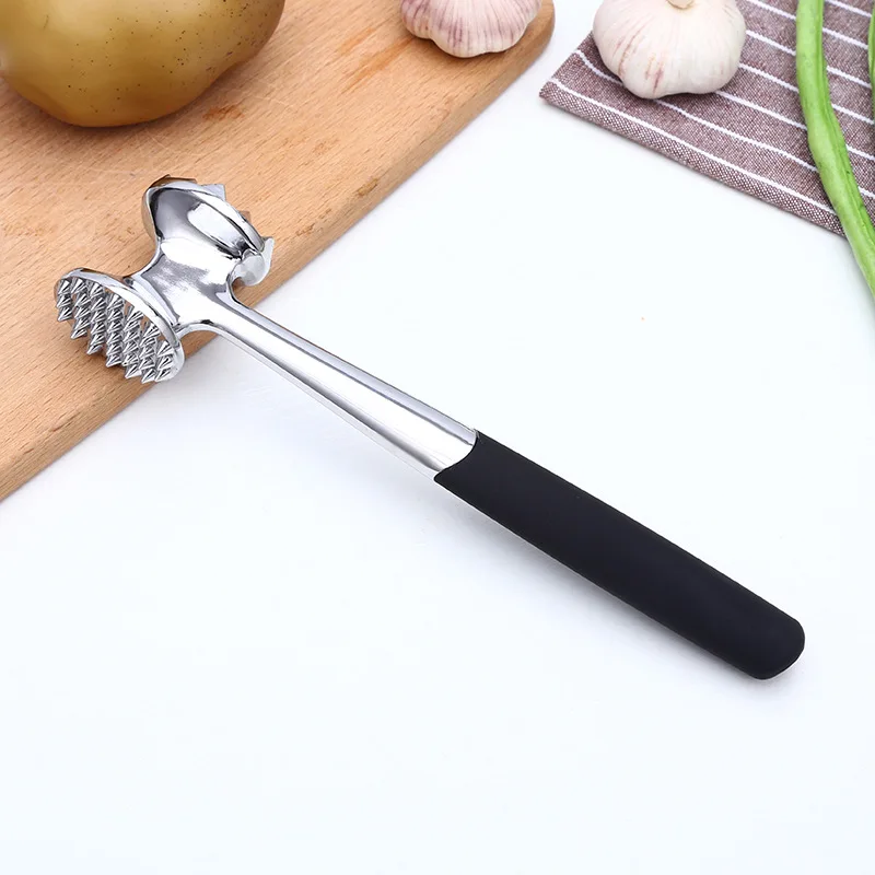 Stainless Steel Dual-sided Meat Tenderizer Hammer/Meat Mallet steak Pounder Kitchen Tool for BBQ steak, Kitchen Accessories