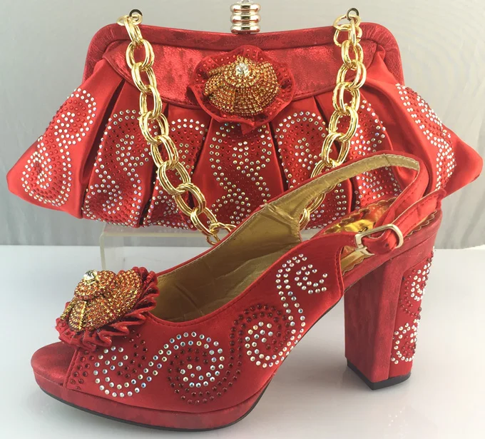 Red Color Italian Shoes Bag Set African Shoeatching Bags Red Color Italian Shoes Bag Set African Shoeatching Bags Heel Height 10cm Italy Shoe And With In Women S Pumps From On