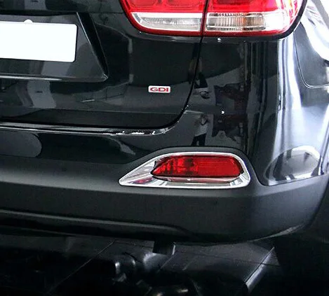 Для KIA SORENTO L 2015 2016 2017 ABS хромированная лампа заднего противотуманного фонаря