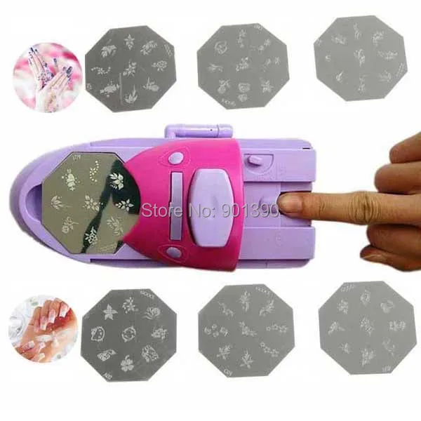 Nail Art Diy Print Pattern Manicure Machine St Set Ideas Uv Gel Nail Polish Set Beauty Diy Art Sting Printing Machine