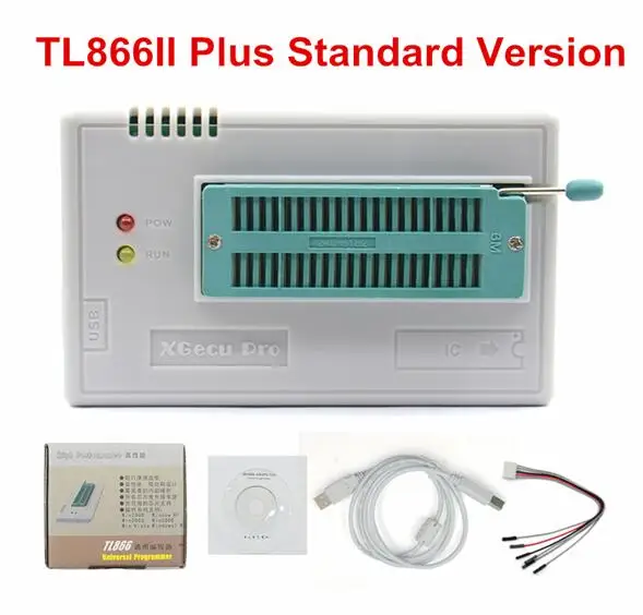 TL866II Plus MINI PRO TL866CS/TL866 II Plus USB Универсальный программатор EEPROM FLASH с адаптерами высокоскоростной программатор - Цвет: TL866II Plus