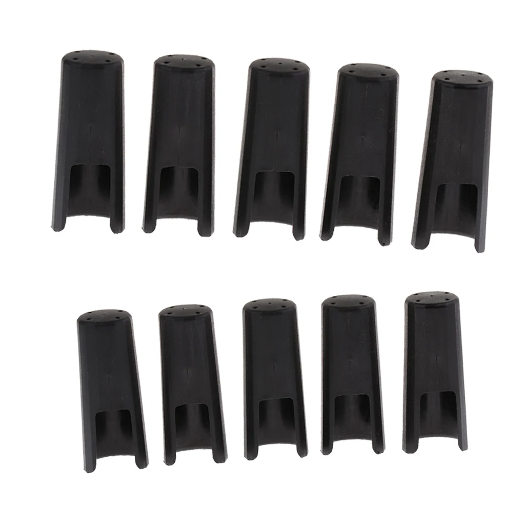 Pack of 10 Saxophone Mouthpiece Caps Buckle Patches Pads Cap for Sax Lovers