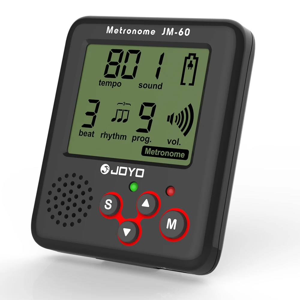 Joyo Mini Digital Metronome JM-60 Recharged with USB adapter Clip-On LCD Screen Real Voice Sound | Спорт и развлечения