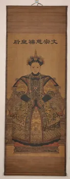 

Exquisite Chinese classical scroll painting - Qing Dynasty Empress "Ci xi"