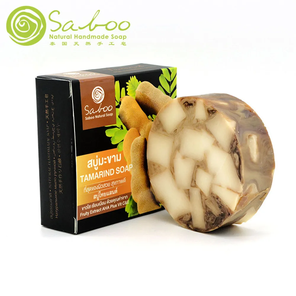 Saboo Thai мыло ручной работы масло для ванны трав тамаринд вкус тайский оригинальный