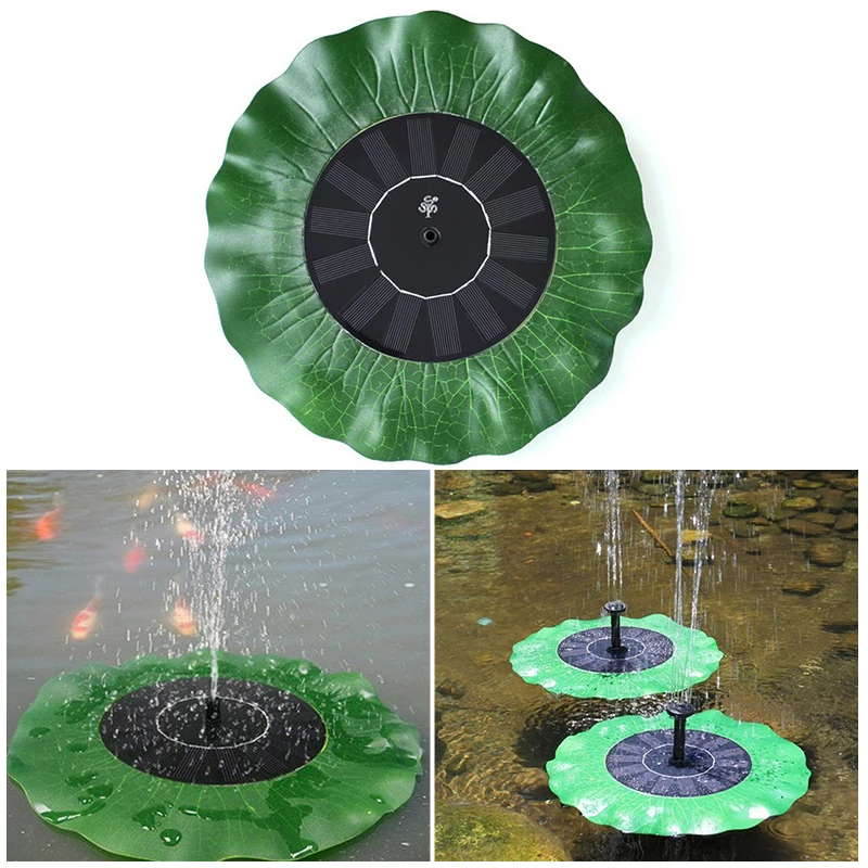 

Solar Water Pump Floating Waterpomp Panel Kit Fountain Pool Pump Kit Lotus Leaf Floating Pond Watering Submersible Garden Pump
