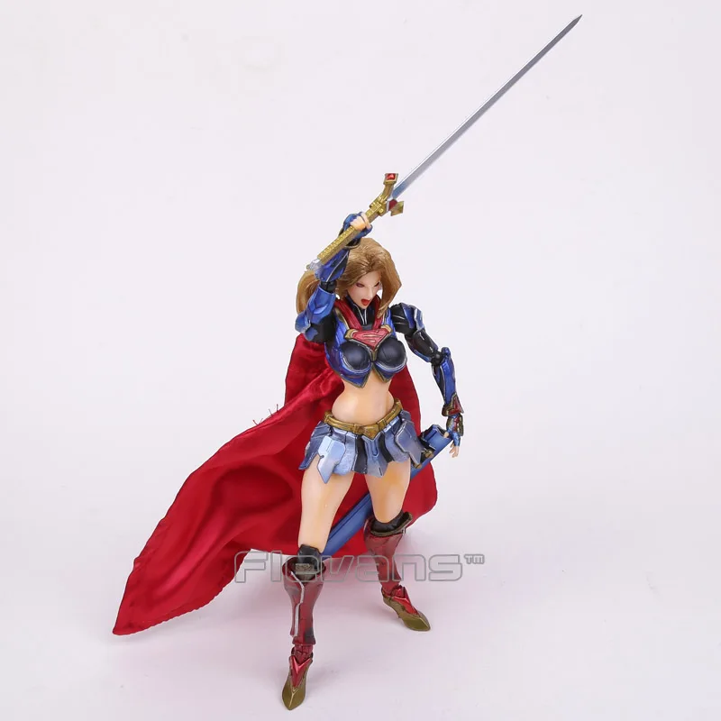 Play Arts KAI DC COMICS NO.7 SUPERGIRL PVC Action Figure Collectible Model Toy 28cm