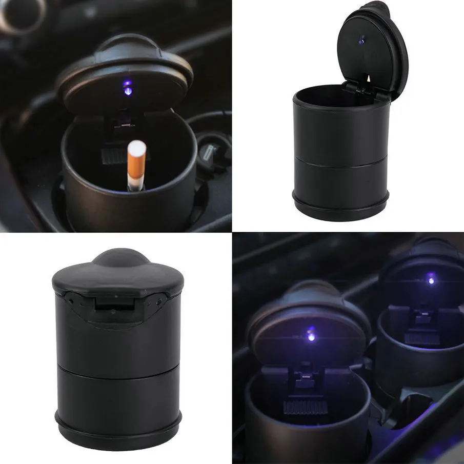 

Portable Auto Car Truck LED Cigarette Smoke cigar car Ashtray cendrier cenicero cinzeiro ceniceros asbak Ash Cylinder Cup Holder