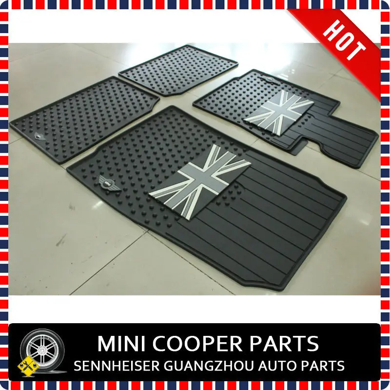 Black Union Jack Foot Pad For Mini Cooper R60