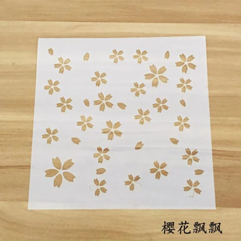 

Stencil Cherry Blossoms Openwork Layering Stencils For Wall Painting Scrapbooking Stamping Album Decorative Embossing Template