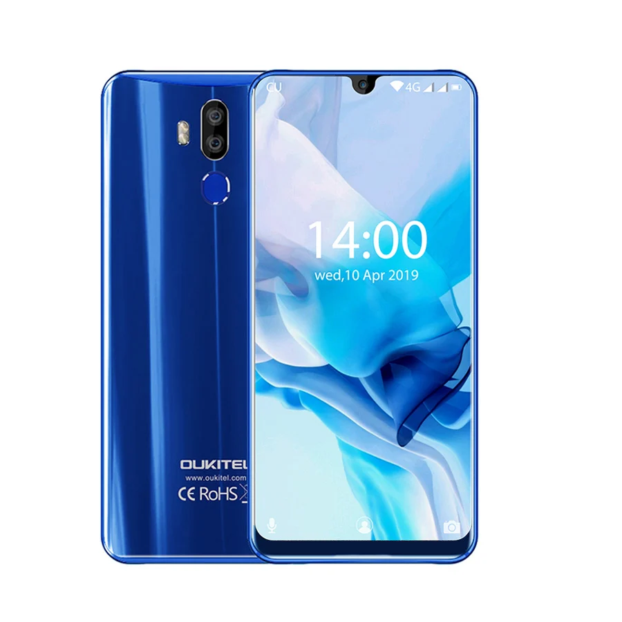 OUKITEL K9 водослива 7,1" FHD+ 1080*2244 16MP+ 2MP/8MP мобильный телефон 4GB 64GB Face ID смартфон 6000mAh 5 V/6A Быстрая зарядка OTG