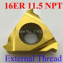 16ER 11,5 NPT карбидная резьба вставки внешняя Резьбовая вставка Indexable Токарные Вставки для резьбовой токарный держатель