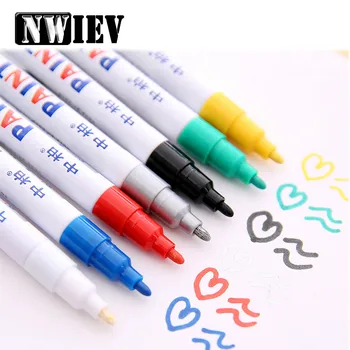 

NWIEV Car Tyre Tread CD Metal Graffiti Marker Pen For Nissan Qashqai Juke Almera Honda Accord Civic Fit CRV Toyota c-hr Corolla