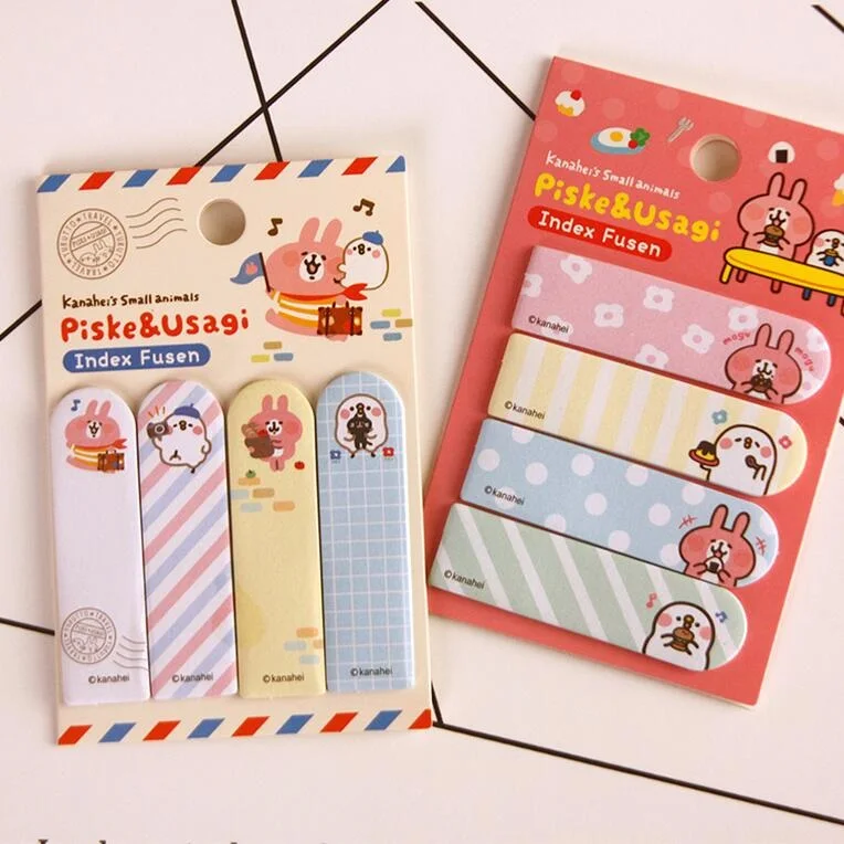 

1pack/lot Sweet Students' Cartoon Kanahei Rabbit finger Notepad Stickynote DIY mini bookmark Memopad Writing scratch pad