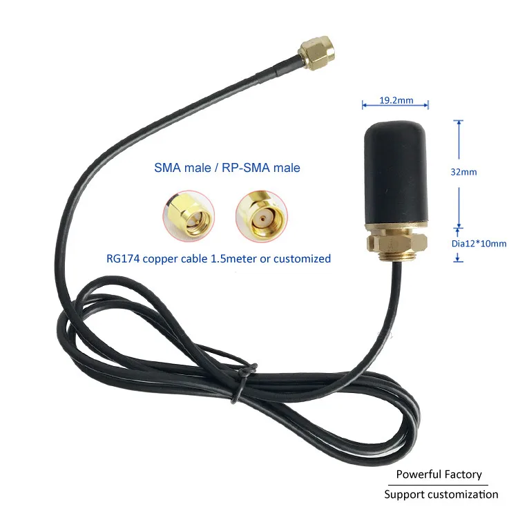 Mini 433 Mhz Cabinet 6 Dbi Omni Antenna Viti 1 M Cavo Sma Maschio Con Sma Femmina