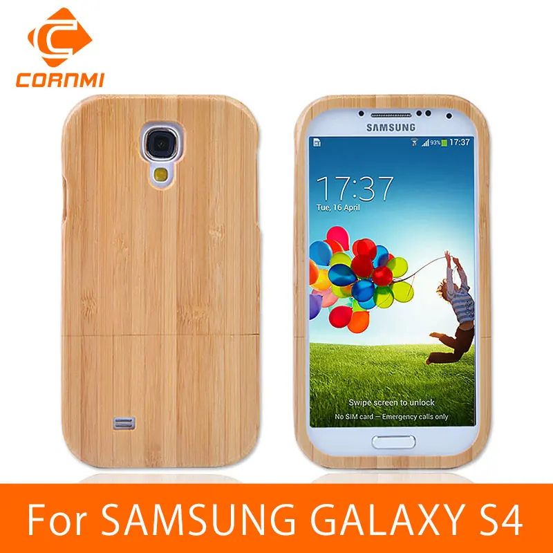 CORNMI для SAMSUNG GALAXY S4 чехол деревянная бамбуковая твердая задняя крышка чехлы