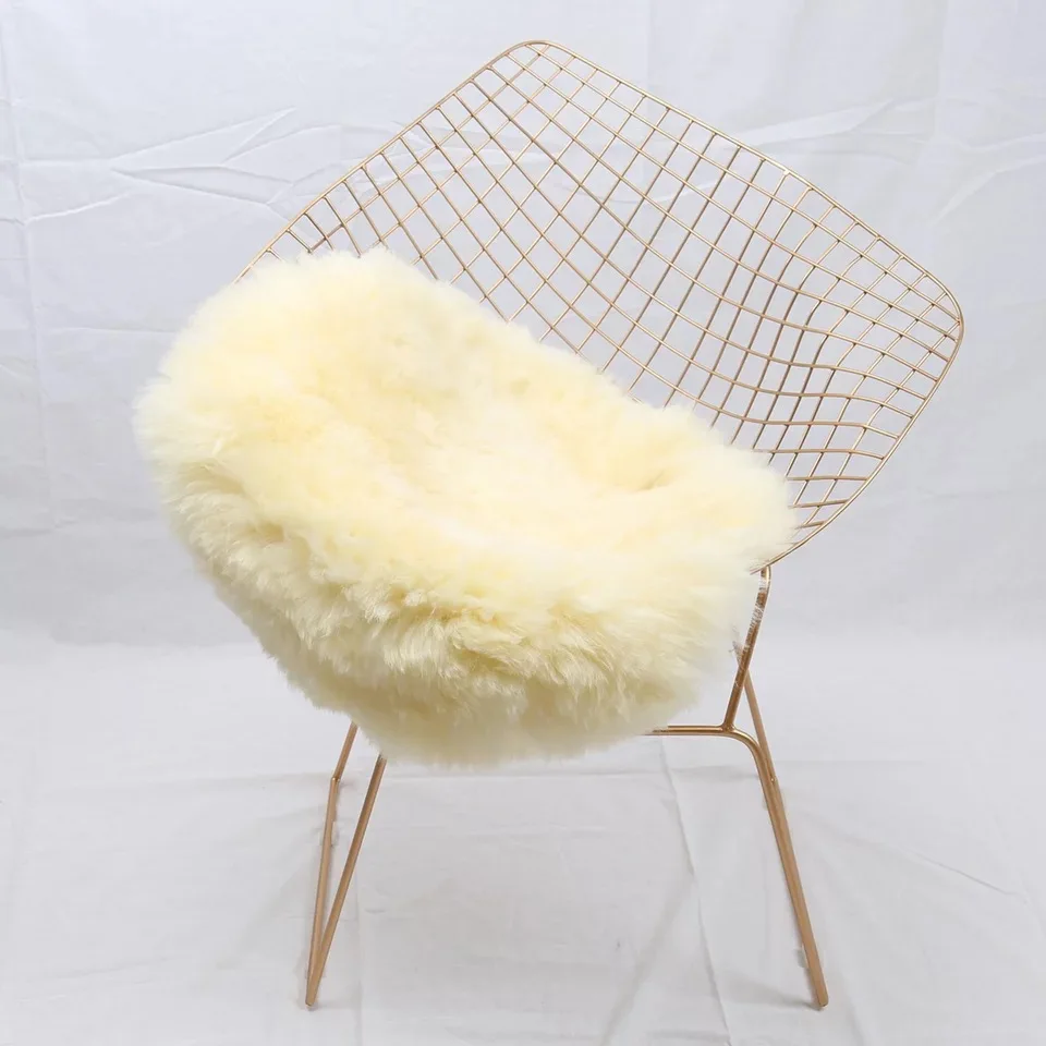 

MUZZI Soft Sheepskin Rug Mat Carpet Pad Anti-Slip Chair Sofa Cover For Bedroom Home Decor Rugs for Bedroom Fur Rug