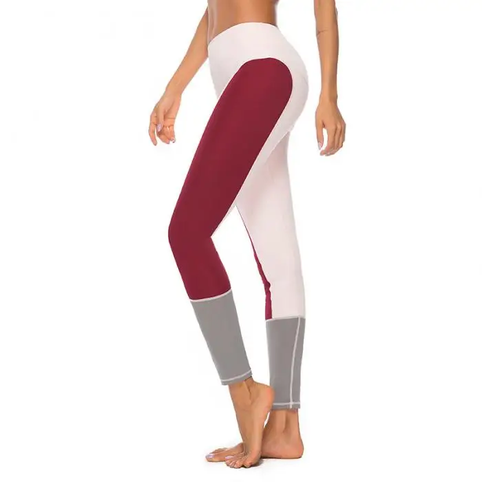 Недавно Для Женщин Йога Брюки подъема бедра узкие поглощения пота Slim Fit Спортивные штаны BFE88