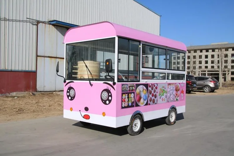 

KN-OH01 electric mobile cart food street kiosk food cooking trailer bus for sale