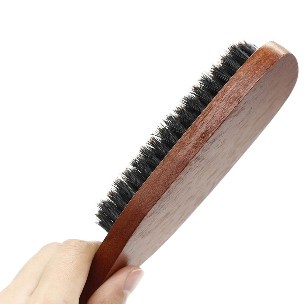Madeira de Cerdas de Javali Pincel de Barba com Alça Alça de Barbear dos Homens Mythus 100% Pura de Barbear dos Homens Bigode Comb Hairdressing Traquina Brushes 9 bigode pente de cabeleireiro provocando escovas