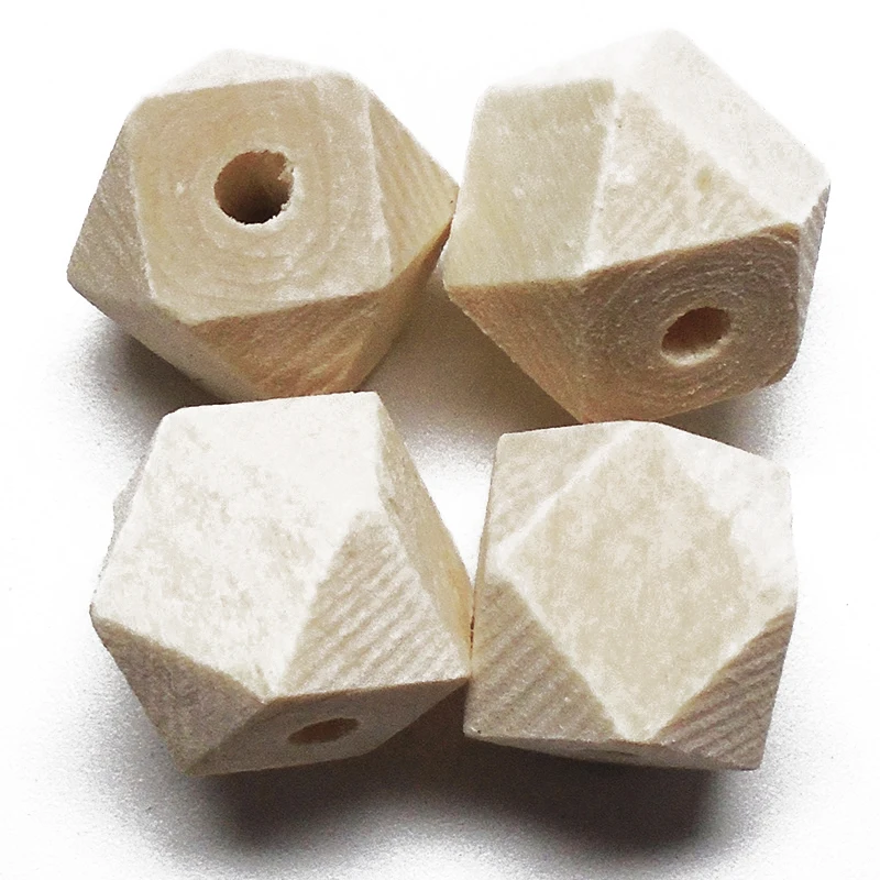 

ZIEENE 20PCs 30PCs Little Octagonal Wooden Beads Natrual Color Sewing DIY Scrapbooking Handmade Craft 1 Hoke Wood Button 12x12mm