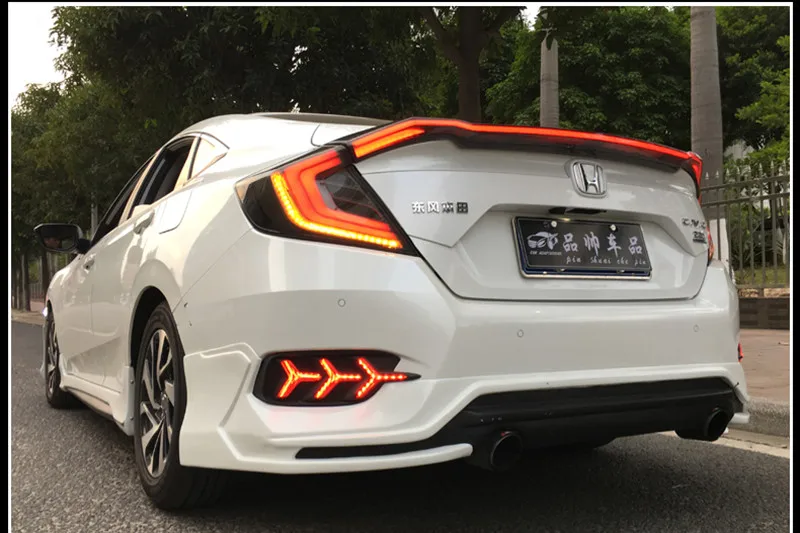 Vland светодиодные задние лампы для Honda Civic светодиодные задние фонари крест задний багажник крышка лампы drl+ сигнала+ Тормозная+ обратный