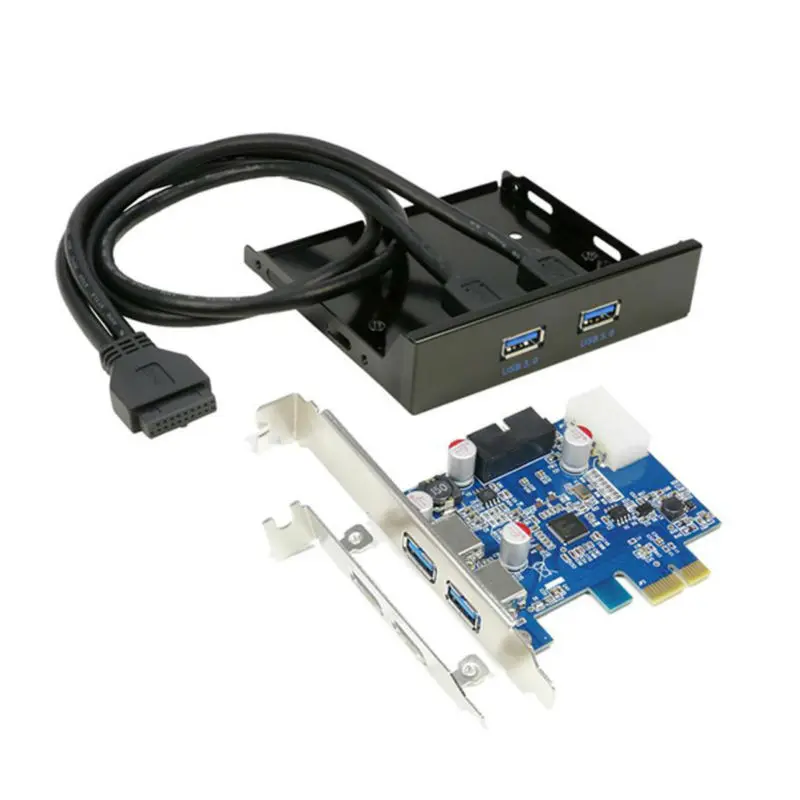4 порта USB 3 0 PCIE PCI Экспресс адаптер для платы управления + 20 контактов на 2 usb3.0