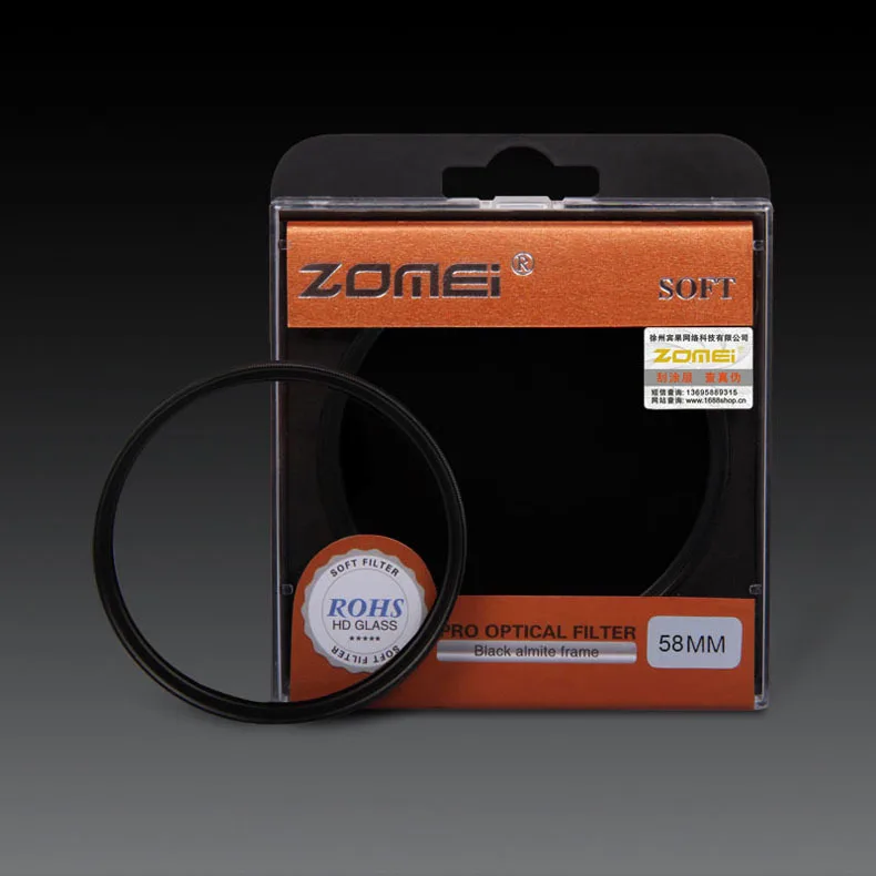 Premium Original ZOMEI 58mm Soft Filter Special Effect Diffuser Lens
