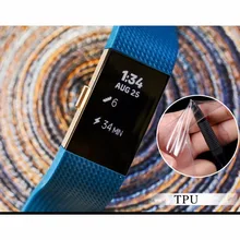 Хохлатая защитная пленка HD для Fitbit Charge 2, защита экрана, против царапин, TPU, браслет, прозрачный экран, Ультра для fitbit