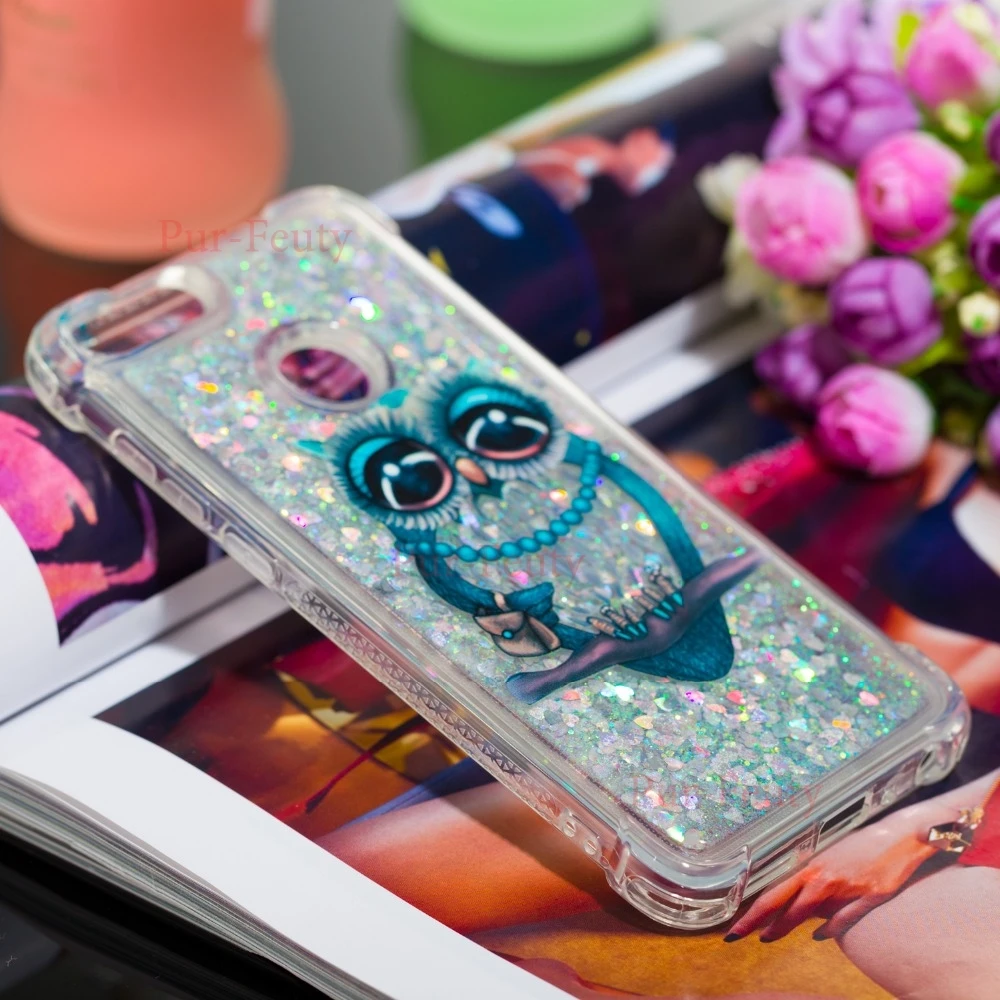 Чехол для Huawei P Smart FIG LX1 блестящий защитный чехол с рисунком Совы и зыбучих песков