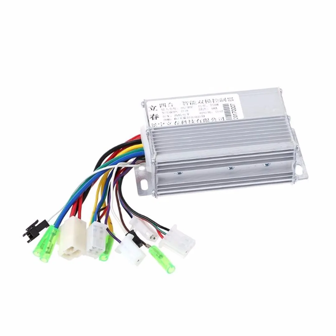 DC 36V/48V 350W DC Motor Controller Electric Bicycle E-bike Scooter Brushless Control with Aluminium Casing