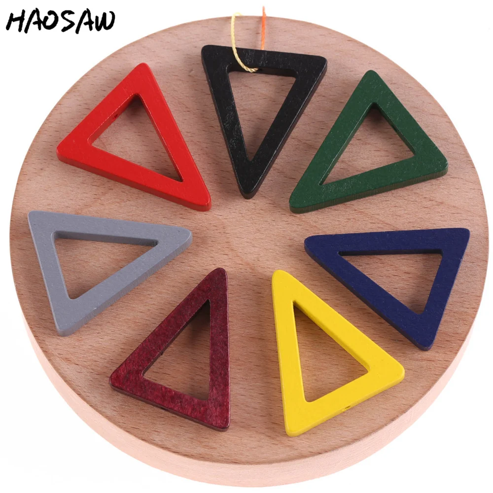 

32*27MM 200Pcs/Lot Wood Triangle Shape Earrings Beads Accessories For DIY Handmade Necklace/Jewelry Findings/Accessories Making