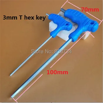 

10pcs 3mm T hex key alloy steel T handle hex allen key wrench tool