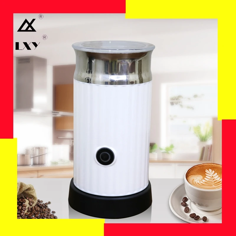 

automatic Milk Frother With Stainless Steel Container For Soft Foam Cappuccino Electric Coffee Milk Foam Machine Maker Hotcool