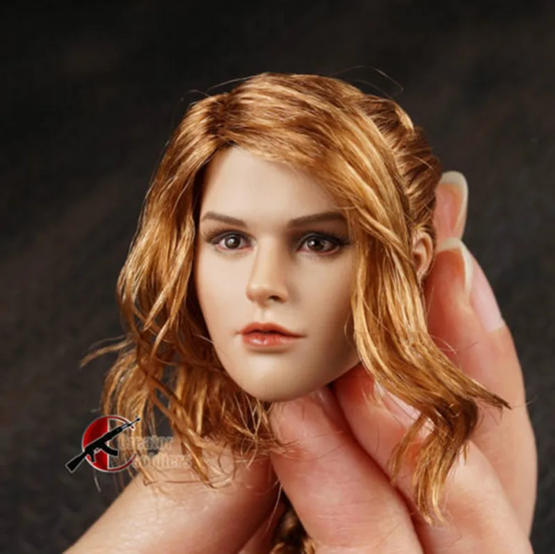 

DIY 1/6 Head Sculpt Israel Defense Forces Girl 1/6 Girl Head Carving Gold Hair action Body part Gift Toys Bonecos Colecionaveis