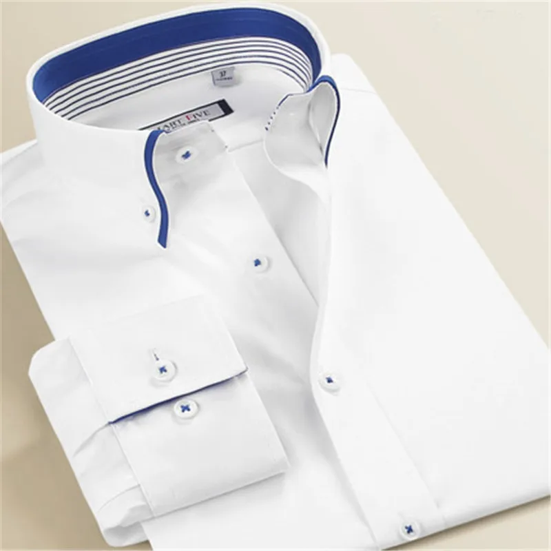 2019 New Summer 100% Cotton White Shirts Men Imported Clothing Camisa Social Masculina Long Sleeve Men Shirt Slim Fit A0245 2019 New Summer 100% Cotton White Shirts Men Imported Clothing Camisa Social Masculina Long Sleeve Men Shirt Slim Fit A0245