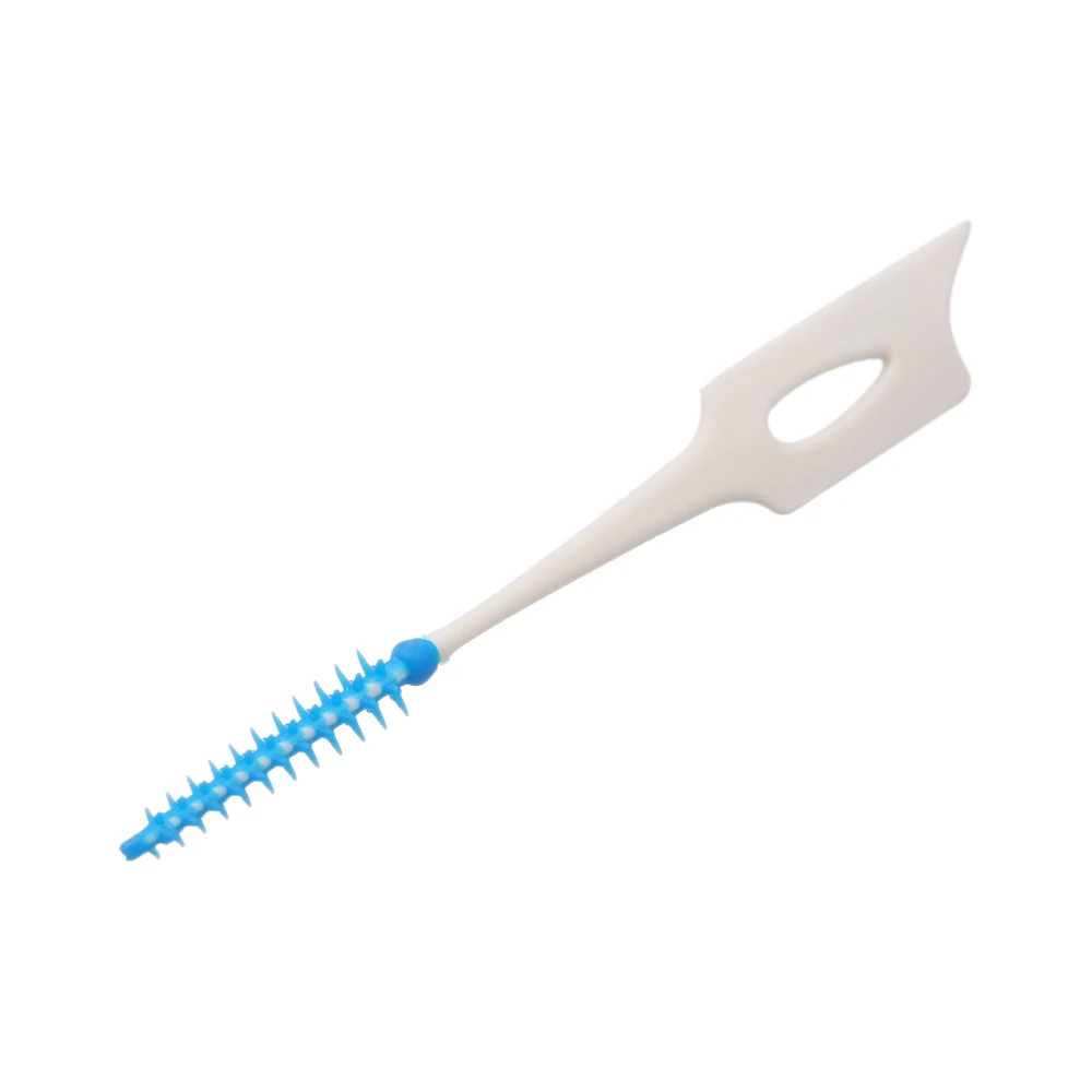 40 шт двухсторонняя зубочистка Мягкая силиконовая зубочистки зубная нить межзубная палочка для чистки зубов стоматологические средства гигиены