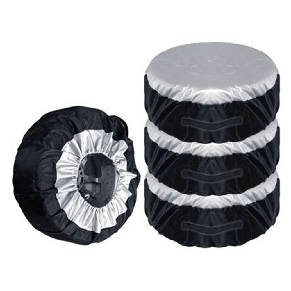 

1/2/4pcs Elastic UV-proof Wheel Protective Dust-Proof Vehicle Lightweight Tyre Spare Cover Car Tire Case Waterproof Storage Bags