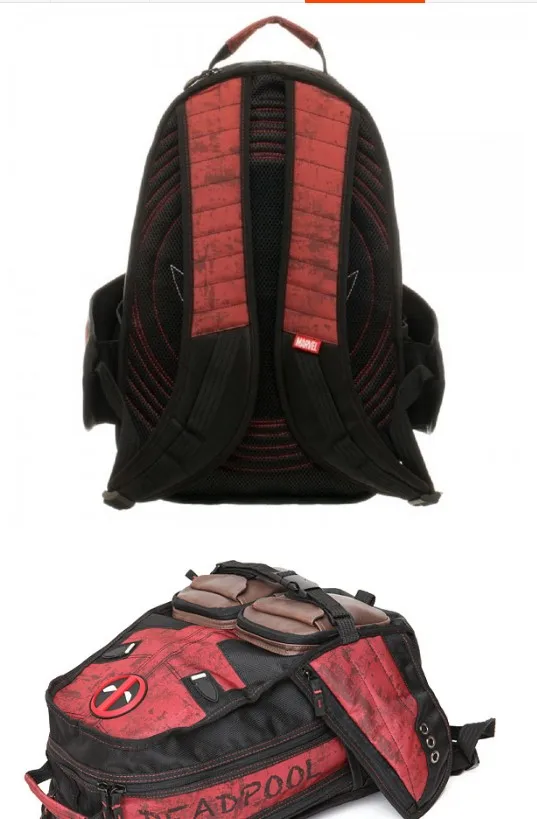 Marvel X man мультяшный Дэдпул Бэтмен Капитан Америка рюкзак сумка школьная сумка Компьютерная прослойка