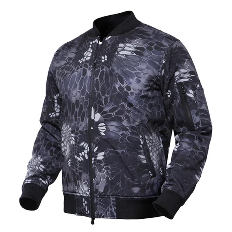 

Bomber Jackets Men New 2018 Softshell Tactical Jackets Camouflage Waterproof MA-1 Military Army Man Coat Outwear Pilot Jacket