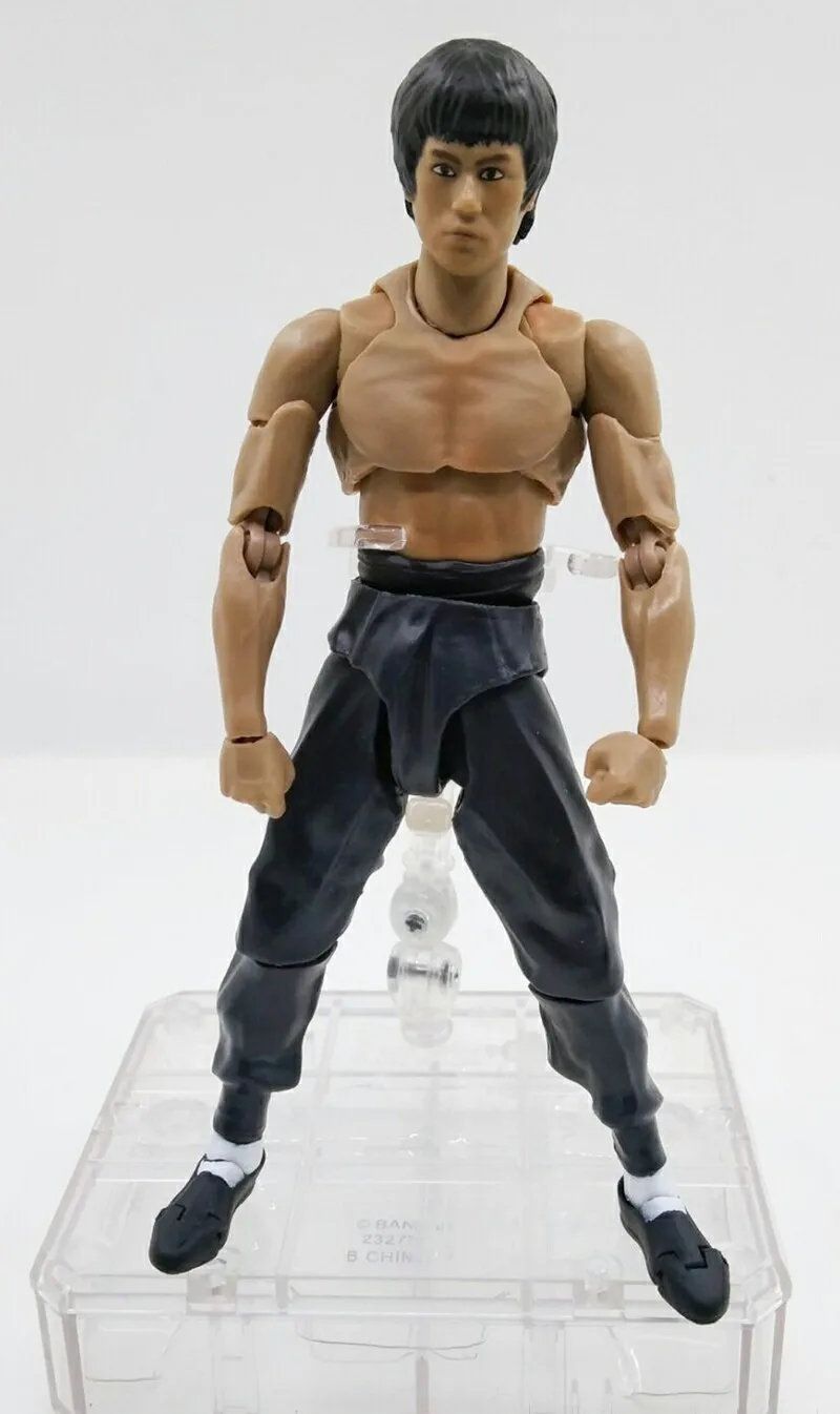 Movie King of Kung Fu Bruce Lee Figure Variant SHF S.H.Figuarts With Nunchaku Body Chan PVC Action Figures Movable Joints  (3)
