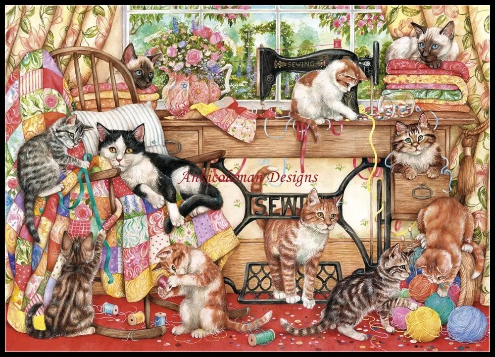 

A Lost Stitch - Counted Cross Stitch Kits - Handmade Needlework For Embroidery 14 ct Cross Stitch Sets DMC Color