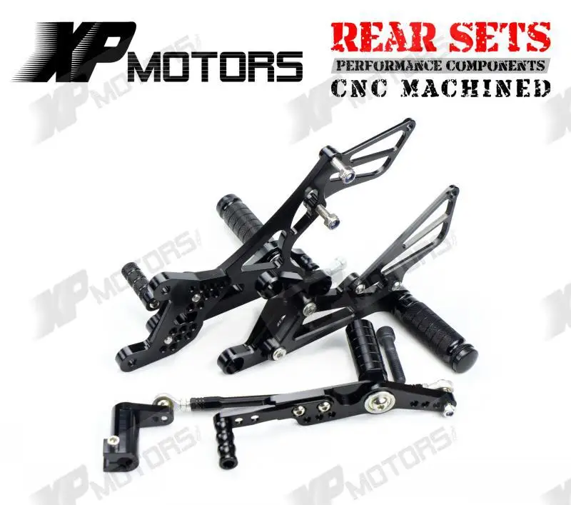 

CNC Racing Foot pegs Adjustable Rearset Rear Sets For Yamaha R1 YZF-R1 LE 2007-2008 Black